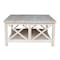 International Concepts Square Hampton  Coffee Table, 36 W, 36 L, 18 in H, Wood, Unfinished OT-70SC - alternate 2